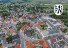Bildpostkarte 9 - Luftbild Gundelfingen